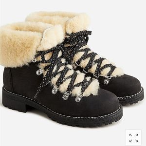 J.Crew Nordic Boots in Black Natural